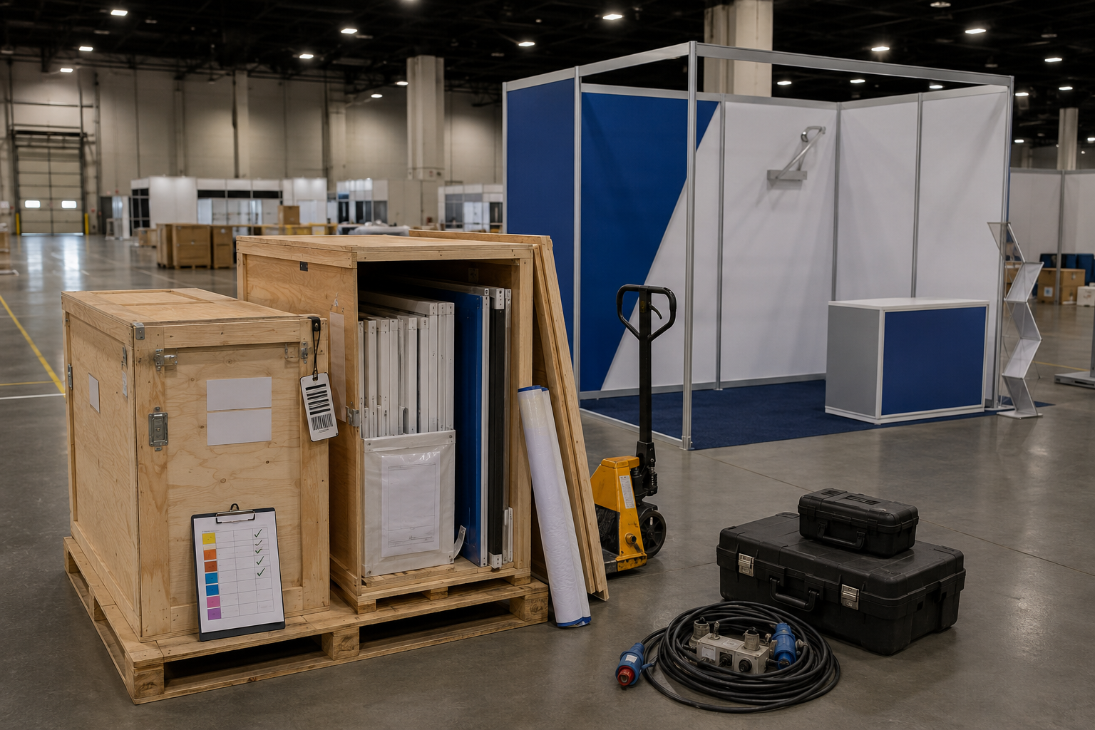 first trade show in Las Vegas logistics planning